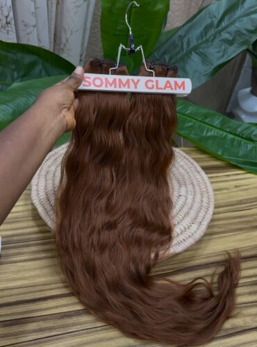 SM WEFT LOOSE HONEY BROWN